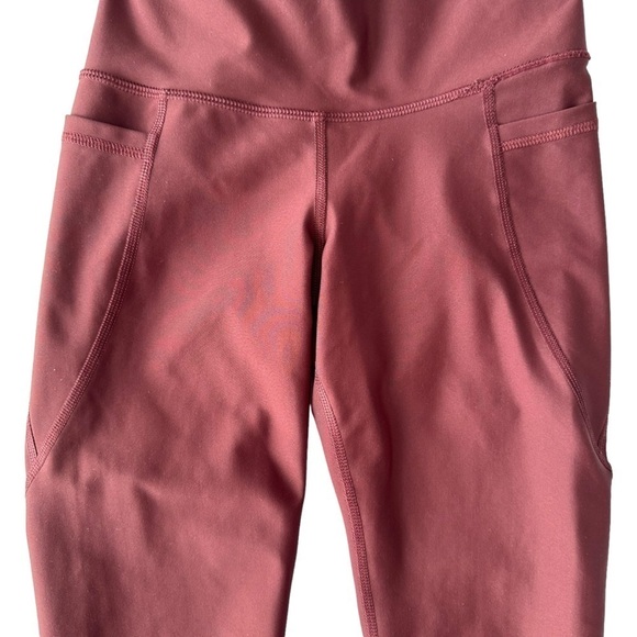 OLD NAVY WOMENS  MAROON HIGH-WAISTED POWERSOFT LEGGINGS SIZE XS - Picture 9 of 11